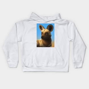 African Wild Dog Kids Hoodie